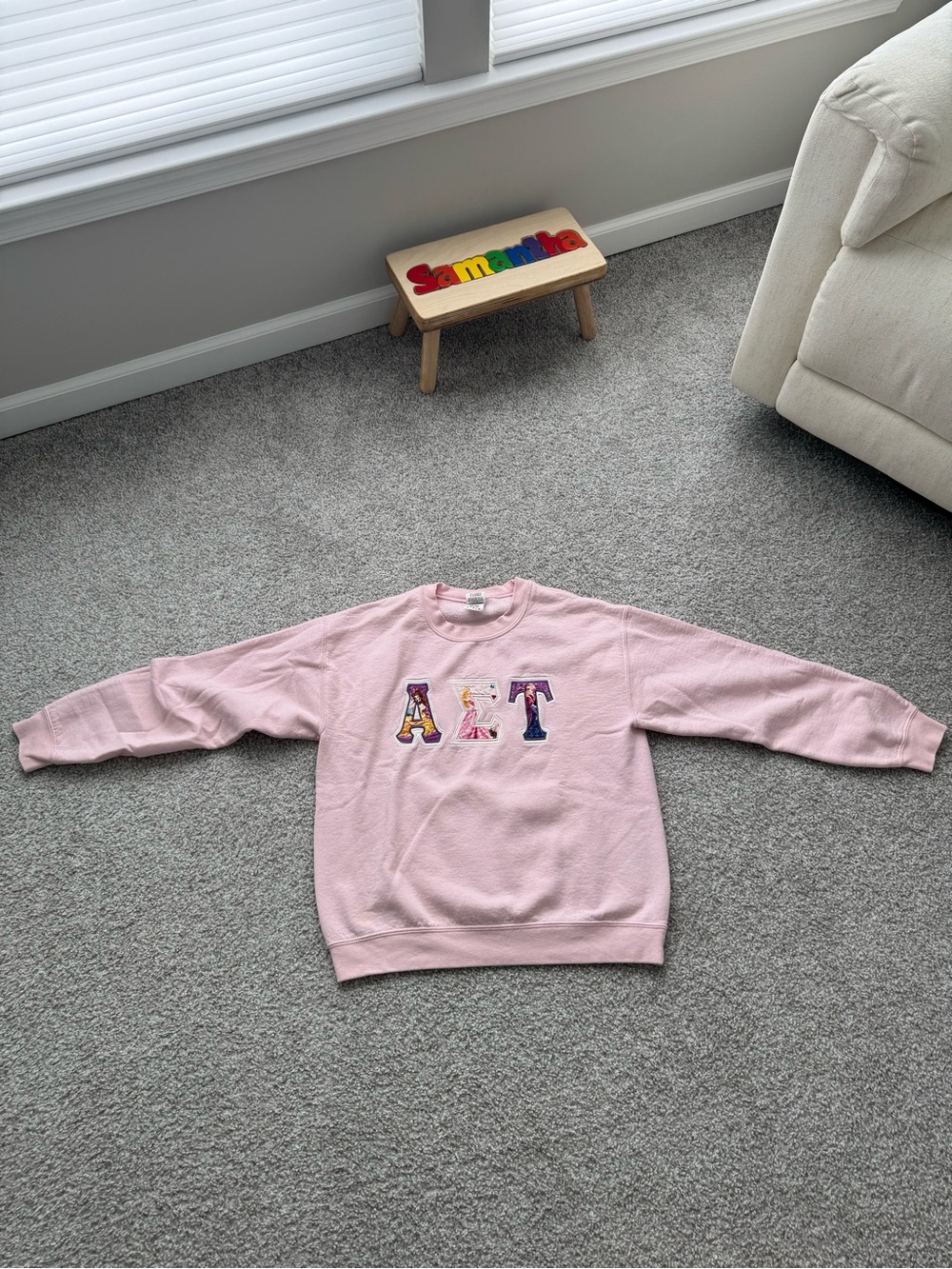 ✨Alpha Sigma Tau- Disney Princess Letters Sweater✨